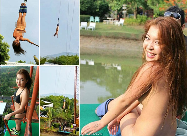 Bungee Jumping Tanpa Busana, Model dari China Didenda Pemerintah Thailand